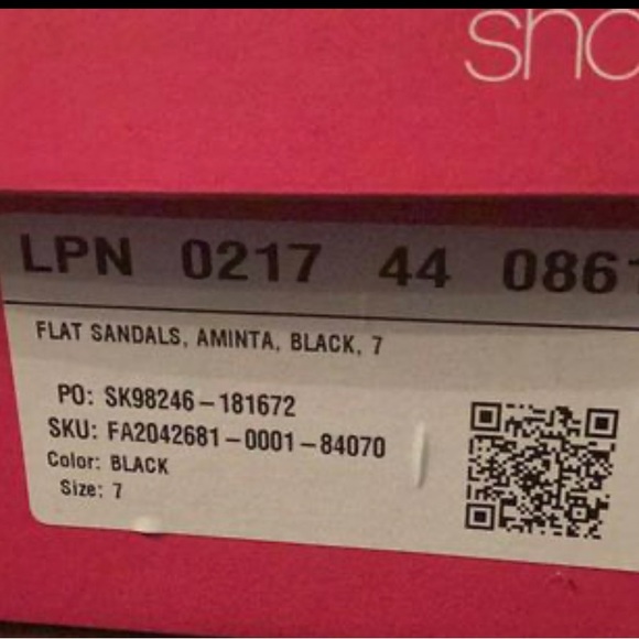 Size 7 NIB Flat Cork Sandals Shoedazzle Aminita - Picture 4 of 4